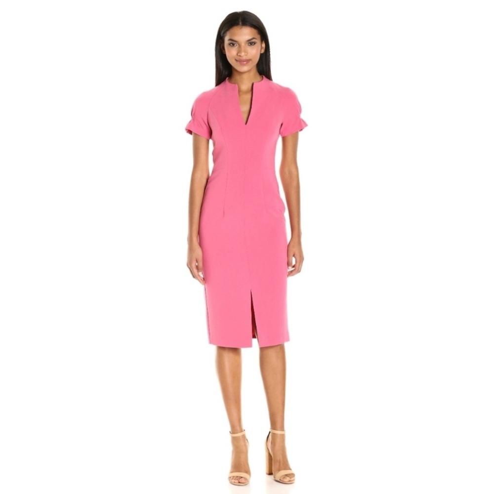 Black Halo Begonia Pink Dress, Sz. 6 Excellent Condition
